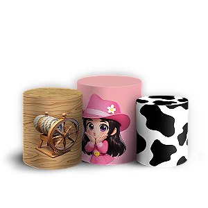 Capas Trio Cilindro Sublimado Vest Facil - Ana Castela   Turma Da Boiadeirinha