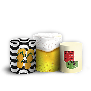 Capas Trio Cilindro Sublimado Vest Facil - Brasilidade