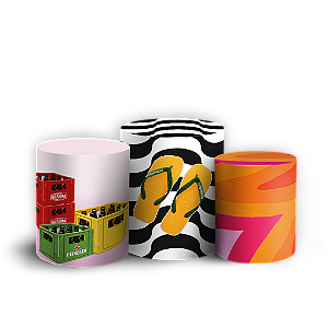 Capas Trio Cilindro Sublimado Vest Facil - Brasilidade