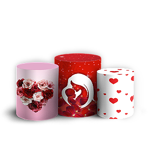 Capas Trio Cilindro Sublimado Vest Facil - Dia Das Mães