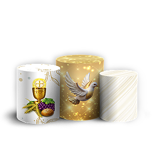 Capas Trio Cilindro Sublimado Vest Facil - Eucaristia