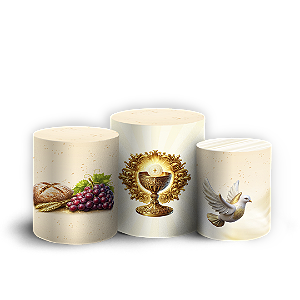 Capas Trio Cilindro Sublimado Vest Facil - Eucaristia