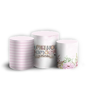 Capas Trio Cilindro Sublimado Vest Facil - Dias das Mães