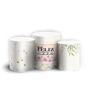 Capas Trio Cilindro Sublimado Vest Facil - Dias das Mães