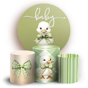 Capas Painel Redondo e Trio Cilindro Sublimado - Ganso