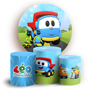 Capas Painel Redondo e Trio Cilindro Sublimado - Leo O Caminhão