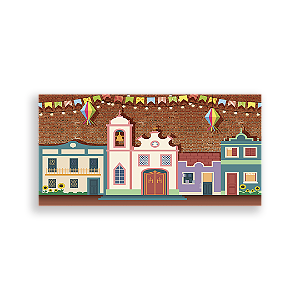 Capa Painel Retangular Sublimado - Festa Junina