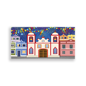 Capa Painel Retangular Sublimado - Festa Junina