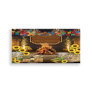 Capa Painel Retangular Sublimado - Festa Junina