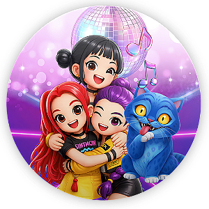 Mini Painel Sublimado - Guerreiras Do K-Pop