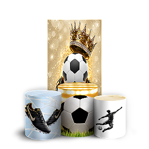 Capas Faixa Lateral e Trio Cilindro Sublimado Vest Facil - Futebol Jogador Caro