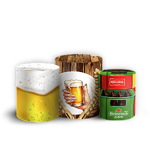 Capas Trio Cilindro Sublimado Vest Facil - Copo De Mocinha Cerveja