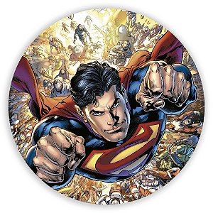 Capa Painel Redondo Sublimado - Super Homem