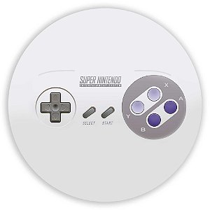 Capa Painel Redondo Sublimado - Super Nintendo