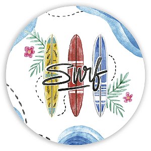 Capa Painel Redondo Sublimado - Surf