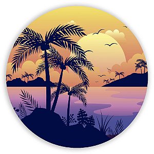 Capa Painel Redondo Sublimado - Tardezinha