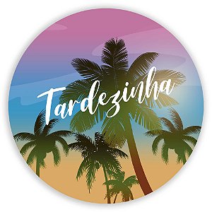 Capa Painel Redondo Sublimado - Tardezinha