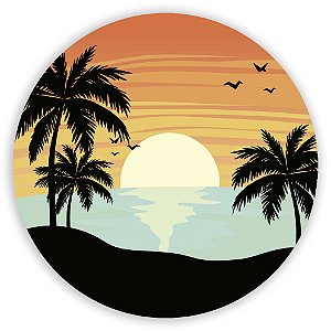 Capa Painel Redondo Sublimado - Tardezinha