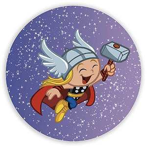 Capa Painel Redondo Sublimado - Thor Baby