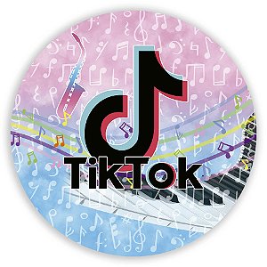 Capa Painel Redondo Sublimado - TikTok