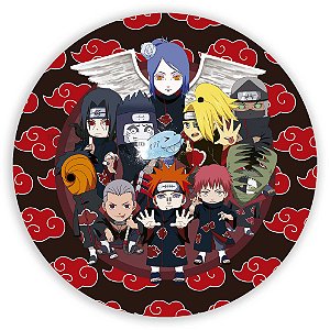 Capa Painel Redondo Sublimado - Akatsuki