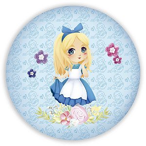 Capa Painel Redondo Sublimado - Alice
