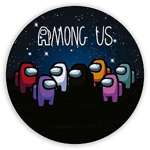 Capa Painel Redondo Sublimado - Among Us