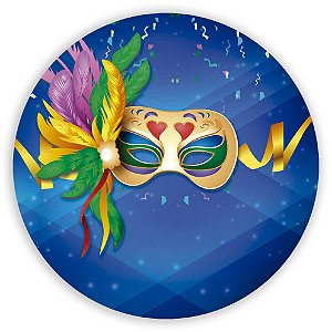 Capa Painel Redondo Sublimado - Carnaval