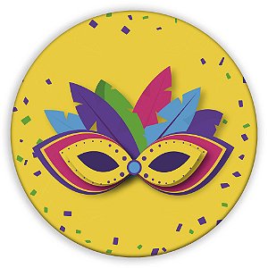 Capa Painel Redondo Sublimado - Carnaval