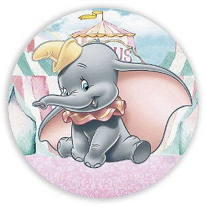 Capa Painel Redondo Sublimado - Dumbo