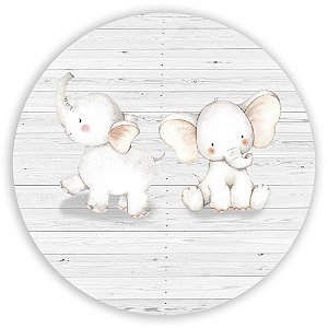 Capa Painel Redondo Sublimado - Elefante