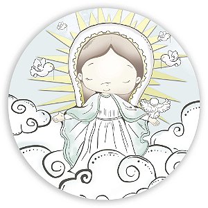 Capa Painel Redondo Sublimado - Nossa Senhora