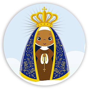 Capa Painel Redondo Sublimado - Nossa Senhora