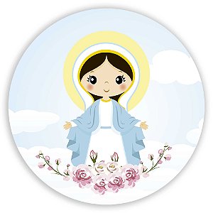 Capa Painel Redondo Sublimado - Nossa Senhora