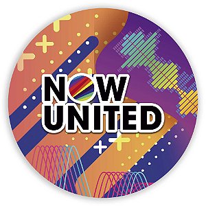 Capa Painel Redondo Sublimado - Now United