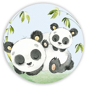Capa Painel Redondo Sublimado - Panda