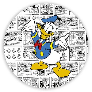 Capa Painel Redondo Sublimado - Pato Donald