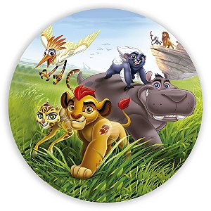 Capa Painel Redondo Sublimado - Rei Leao