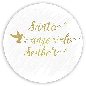 Capa Painel Redondo Sublimado - Santo Anjo