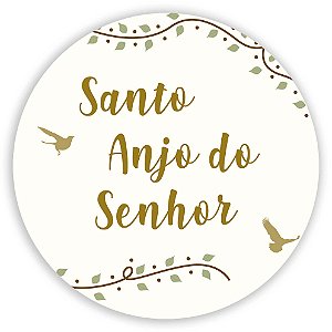 Capa Painel Redondo Sublimado - Santo Anjo