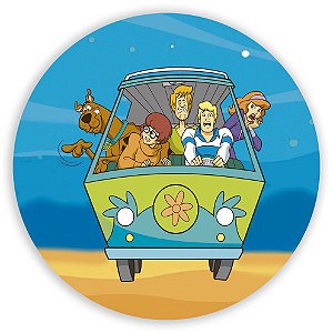 Capa Painel Redondo Sublimado - Scooby Doo