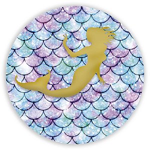 Capa Painel Redondo Sublimado - Sereia