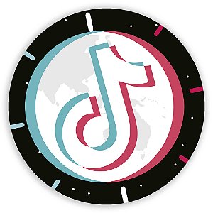 Capa Painel Redondo Sublimado - Tik Tok