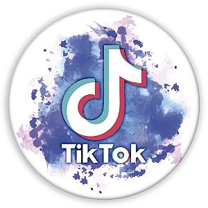 Capa Painel Redondo Sublimado - Tik Tok