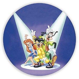 Capa Painel Redondo Sublimado - Turma do Pateta