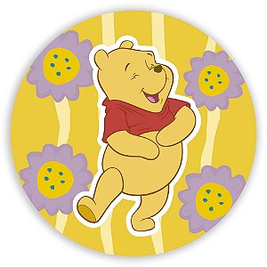 Capa Painel Redondo Sublimado - Ursinho Pooh