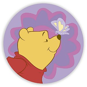 Capa Painel Redondo Sublimado - Ursinho Pooh