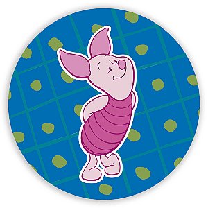 Capa Painel Redondo Sublimado - Ursinho Pooh Leitao
