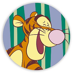 Capa Painel Redondo Sublimado - Ursinho Pooh Tigrao