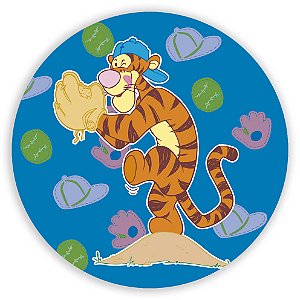 Capa Painel Redondo Sublimado - Ursinho Pooh Tigrao